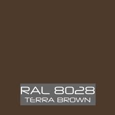 RAL 8028 Terra Brown tinned Paint